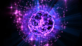 4K ⌨ Gamers Design ⌨ Purple Magical Orb Glowing in Space ⌨ 2160p Motion Background