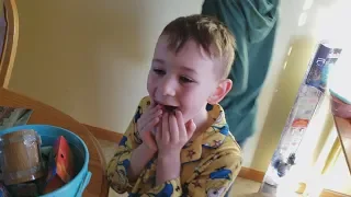 My Son's Reaction To Getting V-Bucks For Easter!