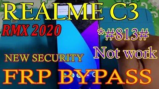 Realme C3 RMX2020 Frp BYPASS NEW SECURITY, NEW METHOD