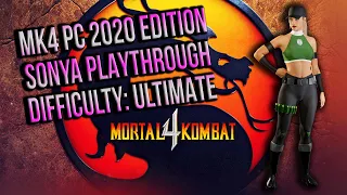 New Mortal Kombat 4 PC 2020 GOG Edition | Sonya Playthrough (Master II)