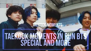 210415 taekook moments in run bts special and more!!!