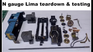 N gauge Lima shunt engine tear down and testing.