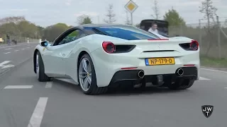 2017 Ferrari 488 GTB's in ACTION! REVS, Drag Race & More SOUNDS!