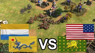 BLOODY HORSE RAIDS in a 2v2 by AIZAMK!🐎 [Age of Empires 3: Definitive Edition]