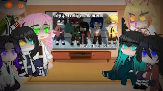 Hashiras react to “Top 4 strongest demons” (New students meme) -/- GCRV -/- Demon slayer (KnY)