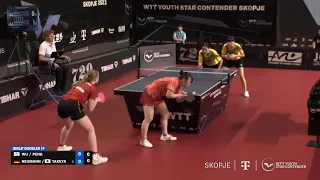 Peng/Wu vs Takeya/Neumann | U15 GD Final | WTT Youth Star Contender Skopje 2023