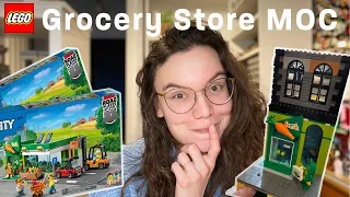 DOUBLING the LEGO Grocery store for the perfect City MOC - VLOG