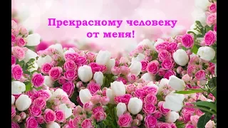 Прекрасному человеку от меня! Добрые пожелания.