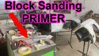 Block Sanding Primer By Hand - DIY LIVE!