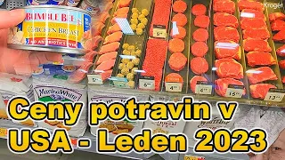 Ceny potravin v USA - Leden 2023