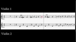 Glow Little Glow Worm - Arranged for Violin Duet - 2nd Violin Accompaniment