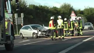 Erkelenz:  Unfall auf der L19 bei Oerath