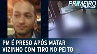 PM preso deu gole em bebida após matar vizinho | Primeiro Impacto (19/04/23)