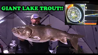 I CAUGHT A GIANT! | Ice Fishing Lake Trout- BACK 2 BACK!!