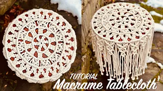 DIY: Macrame Round Tablecloth Tutorial / Home Boho Decor