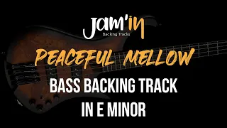 Peaceful Mellow Bass Backing Track in E Minor