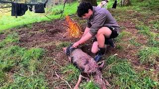 INSANE Wild Pig Catch and Cook // NZ Pig Hunting