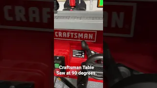 Craftsman table Saw at Exactly 90 degrees. #woodworking #diy