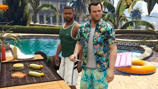 GTA  5 -Rockstar Editor Video showcase 1  🍿 alongside Michael ,Franklin & Trevor Others!