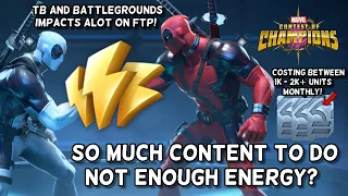 The Energy Cost vs Free Acquisition is Costing Players a lot of Units! | Marvel Contest of Champions