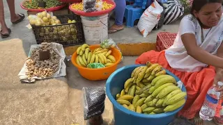 DOMINGUEANDO X LOS PUEBLOS DE GUERRERO. | TEMPORADA DE PLÁTANOS Y MAMEY EN EL MERCADO DE AYUTLA.