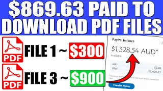 Earn $869.63 Downloading PDF Files For FREE ~ Worldwide! (Make Money Online)
