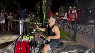 DU HAST RAMMSTEIN & MDSHOW DRUM COVER #mdshow #rammstein #streetdrummer #streetmusic