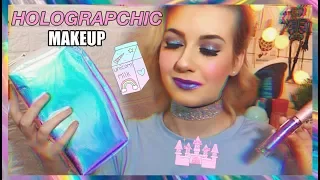 ГОЛОГРАФИЧЕСКИЙ МАКИЯЖ НА ХЭЛЛОУИН! | Holographic makeup