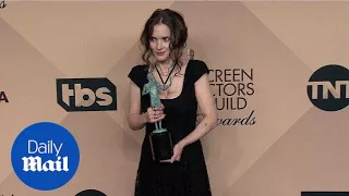 Winona Ryder shows off Stranger Things SAG award win - Daily Mail