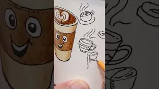 Drawing on a coffee cup