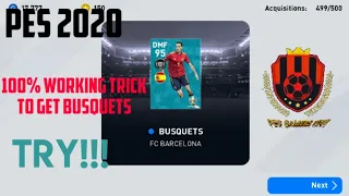 PES 2020: 100% Working trick to get Busquets from Euro POTW