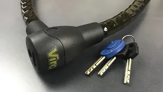 [741] Viro “Serpis Plus” Armored Cable Motorcycle Lock Picked