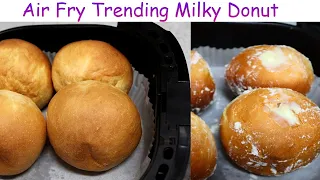 Air Fried Trending Nigerian Milky Donut | How To Make Milky Doughnuts  + Filling
