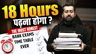 ⏳ The Most Honest Bank Exams Time Table | Study Plan | Aashish Arora