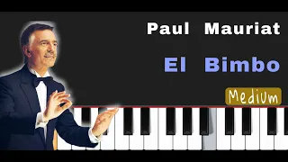 Paul Mauriat - El Bimbo  (Easy  Piano  Tutorial With Sheet)