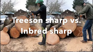 FASTEST CHAINSAW CHAIN?! How to square file a chainsaw by hand.