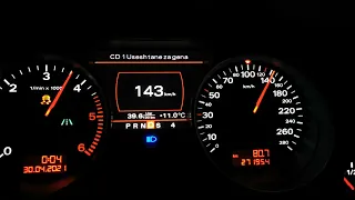 Audi A8 4.2 TDI 326hp stock acceleration 0-200 km/h