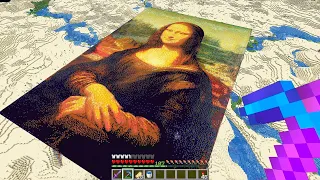 Eu Construí a MONA LISA no MINECRAFT