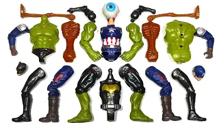 Assemble Toys Avengers Captain America, Batman, Siren Head, Hulk Smash ~ Marvel Superhero Story