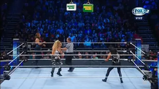 Raquel Rodríguez & Lacey Evans Vs Sonya Deville - WWE Smackdown 24/06/2022 (En Español)