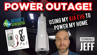 Power OUTAGE! Powering my home with my Kia EV6 and Nature's Generator Power Transfer Kit 😀