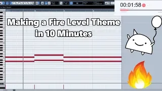 Attempting to Make a Fire Level Theme in 10 Minutes || Shady Cicada