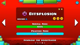 NEW Geometry Dash Breeze - Bitsplosion 100% (All Coins)