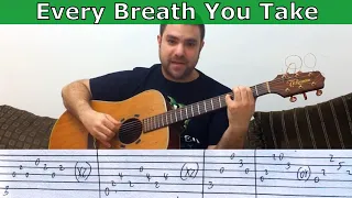 Fingerstyle Tutorial: Every Breath You Take - w/ TAB