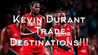 Top 5 Kevin Durant Trade Destinations!! Should Durant Reunite With the Warriors?? Or Go to Lakers??