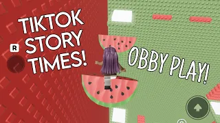 TikTok Storytimes **Juicy** Roblox Obby Playing | Icecream Tower