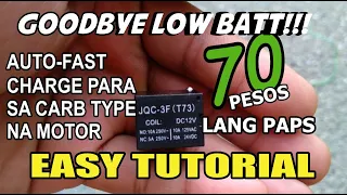 PAANO MAG AUTO-FAST CHARGE NG CARB TYPE NA MOTOR / EASY LANG PROMISE