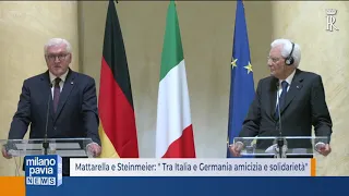 Mattarella e il Presidente Steinmeier a Milano:"Tra Italia e Germania, amicizia e solidarietà"