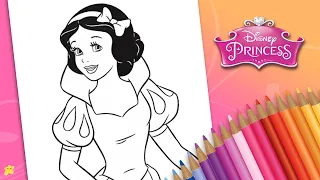 Coloring Disney Princess Snow White | KP