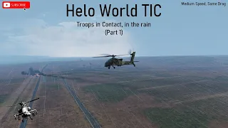 DCS AH64 Helo World Multiplayer Server in VR CAS Troops in Contact Rain Part 1